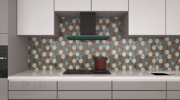 Five Kitchen Backsplash Tile Designs Reflecting Happy Chaos of an Indian Kitchen  