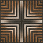 CROSS SQUARE UMBER Vitrified Tiles