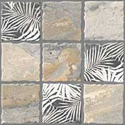 Moroccon Cubics leaf Vitrified Tiles